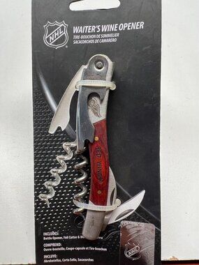 Detroit Red Wings Wine Bottle Opener Waiter Style TSV Home NHL Official Merch
